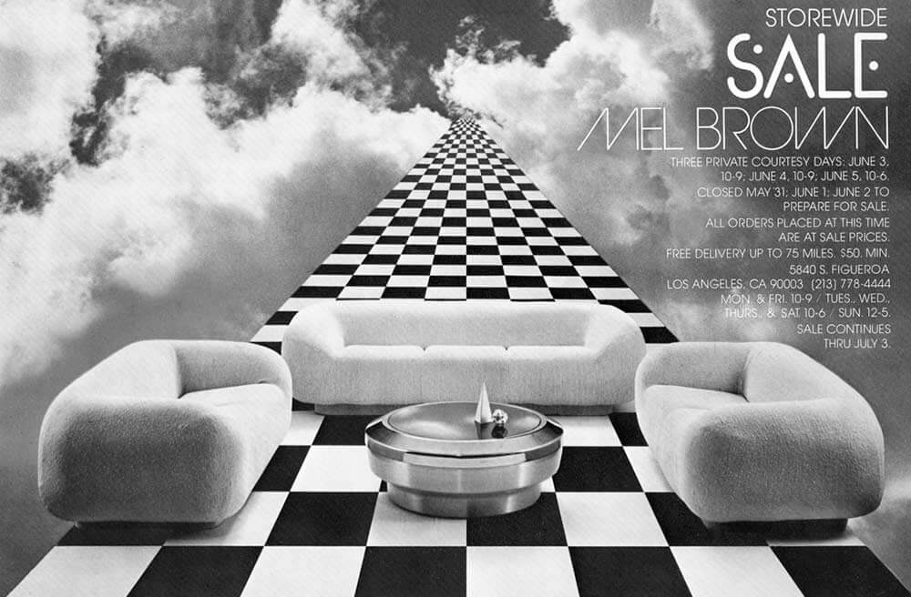 Mel Brown Furniture ad