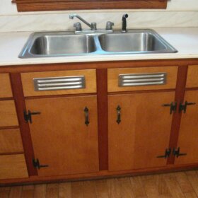metal vents for sink cabinet