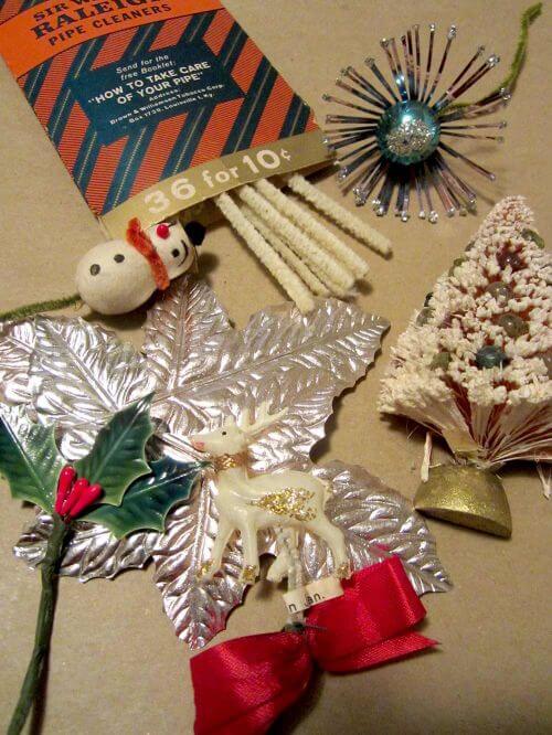 vintage christmas corsages