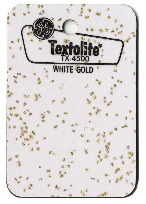 GE Textolite glitter laminate in White Gold