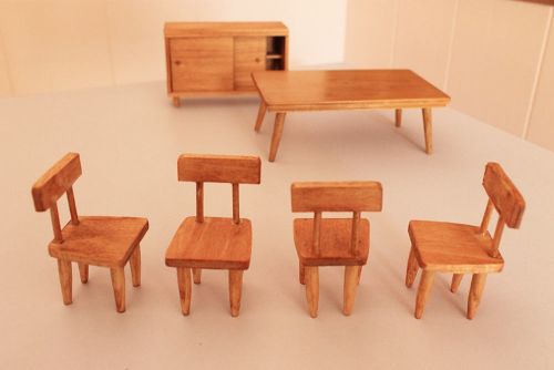 midcentury dollhouse furniture