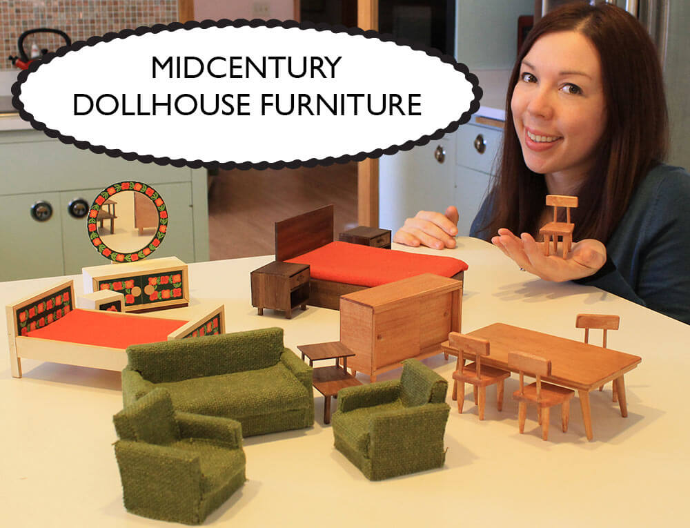 mid century dollhouse furniture