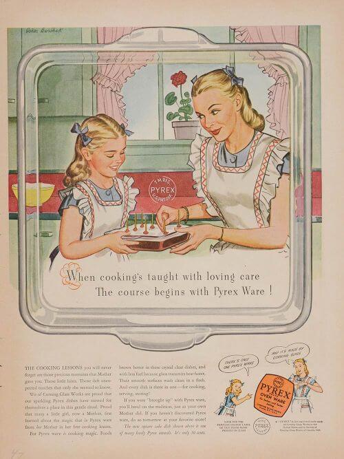 vintage pyrex advertisement