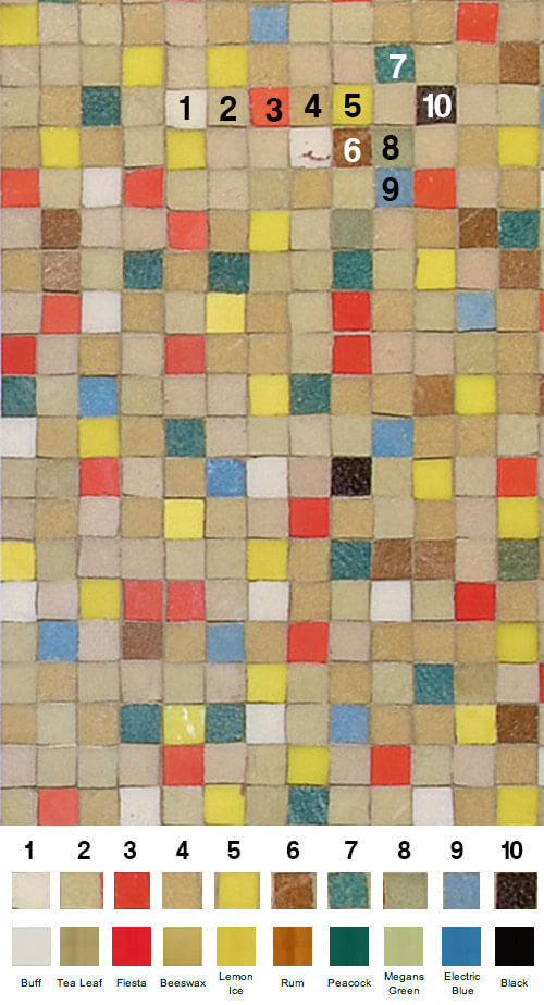 vintage mosaic tile 
