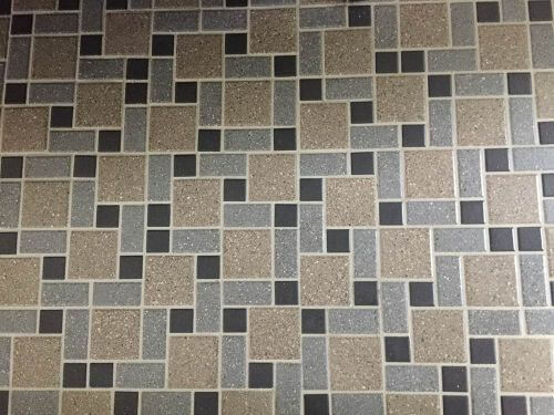 midcentury mosaic floor tile