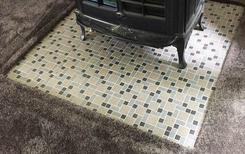 midcentury mosaic floor tile