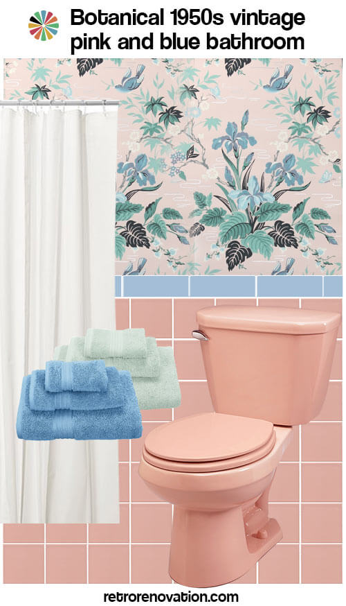 13 Ideas To Decorate A Pink And Blue Tile Bathroom Retro Renovation - How To Decorate A Pink And Blue Tile Bathroom