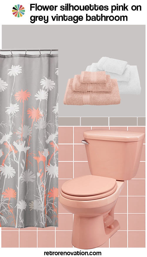 12 Ideas To Decorate A Pink And Gray Vintage Bathroom Retro