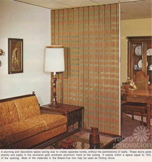 retro woven wood blinds 1970s