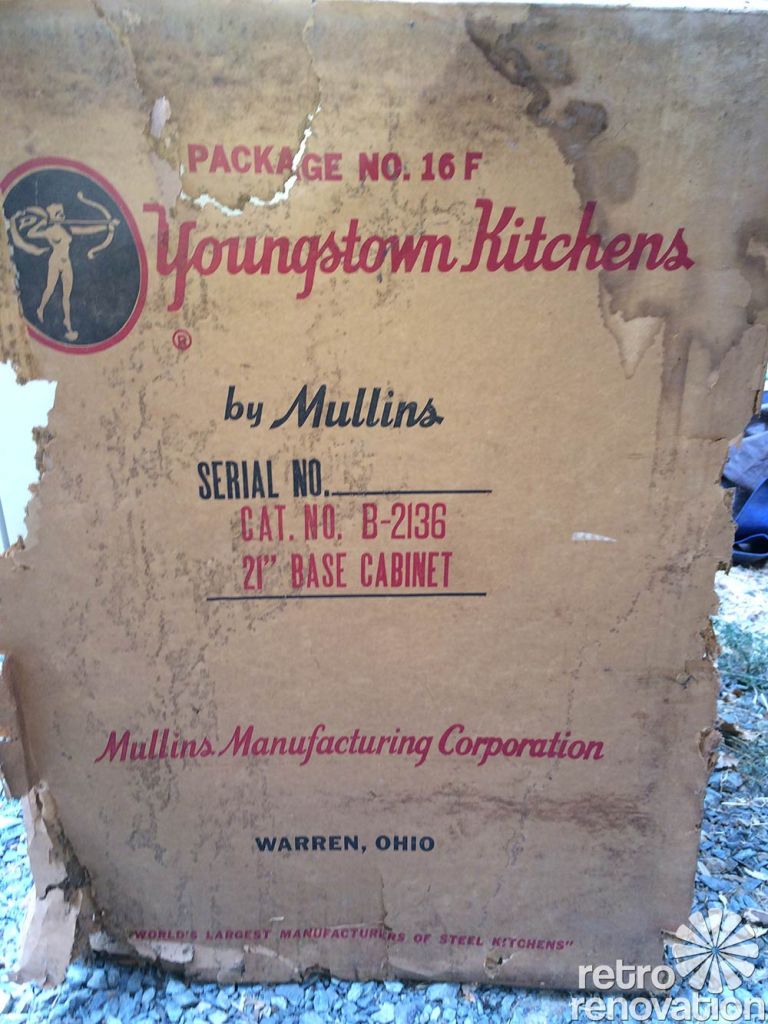 NOS Youngstown steel kitchen cabinets 1950s