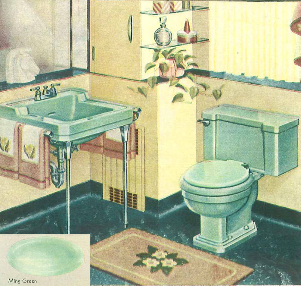 The Color Green In Kitchen And Bathroom Sinks Tubs And