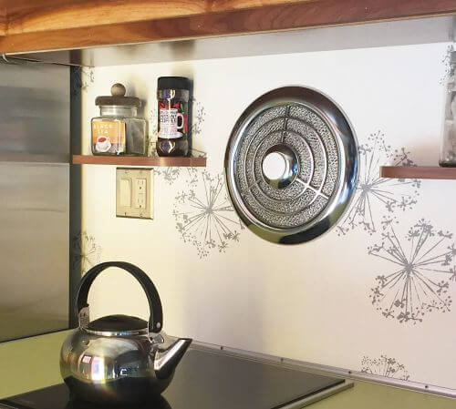 vintage chrome kitchen fan