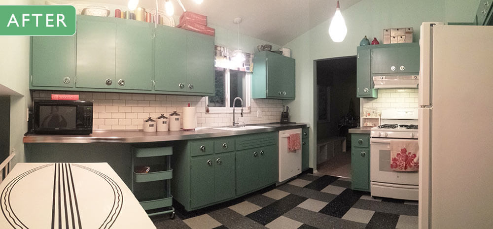 retro kitchen after