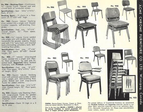 vintage chrome furniture