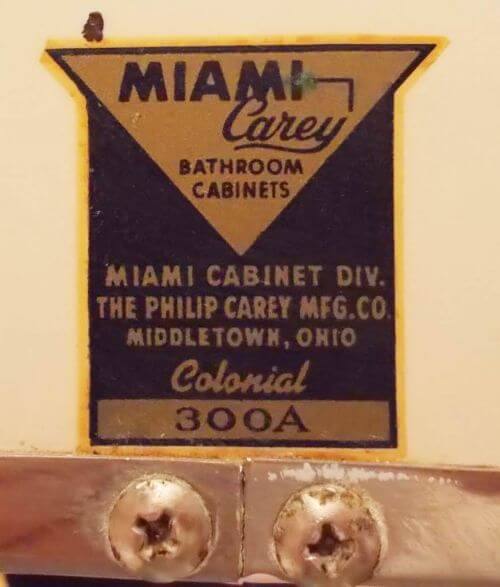 vintage Miami Carey bathroom mirror