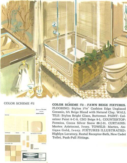 vintage Beige bathroom