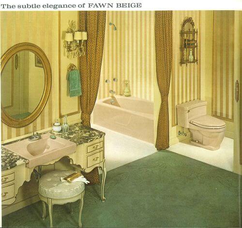 vintage Beige bathroom