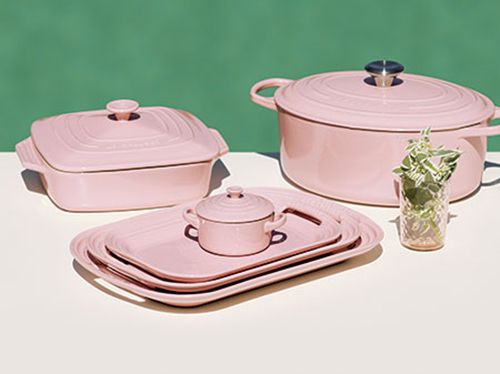 pink kitchenware