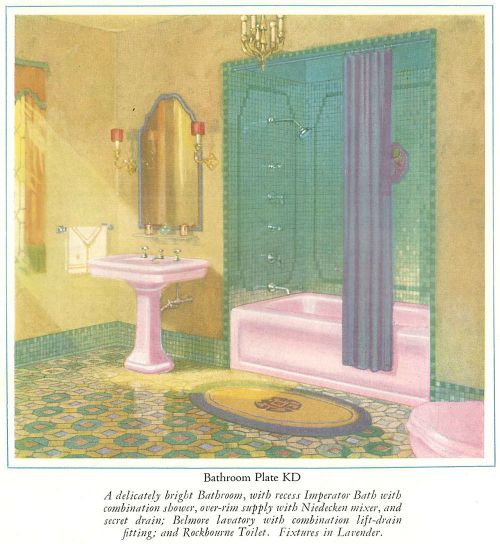 Kohler lavendar bathroom fixtures 1927