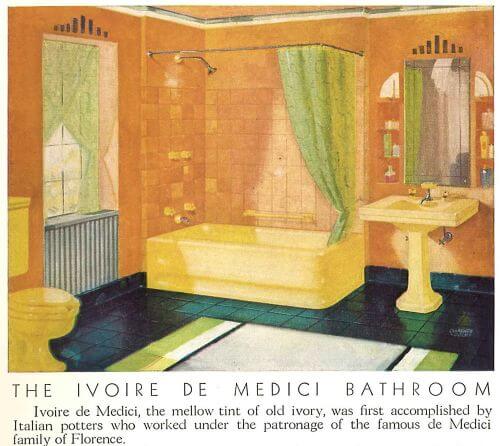 vintage ivoire de medici bathroom color
