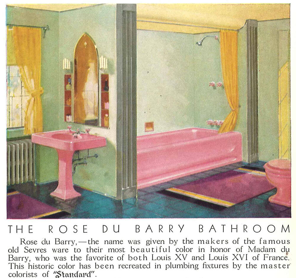 The Color Pink In Bathroom Sinks Tubs And Toilets From