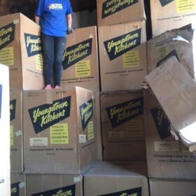 new old stock youngstown steel kitchen cabinets mountain of boxes