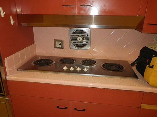 vintage St. Charles steel kitchen cabinets