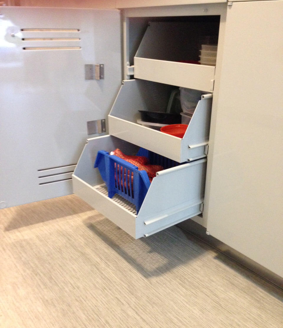 pull out drawers in st charles kitchen cabinets