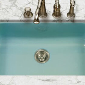colorful undercount kitchen sinks