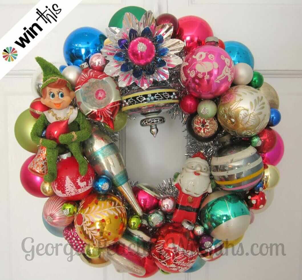 Georgia Peachez ornament wreath