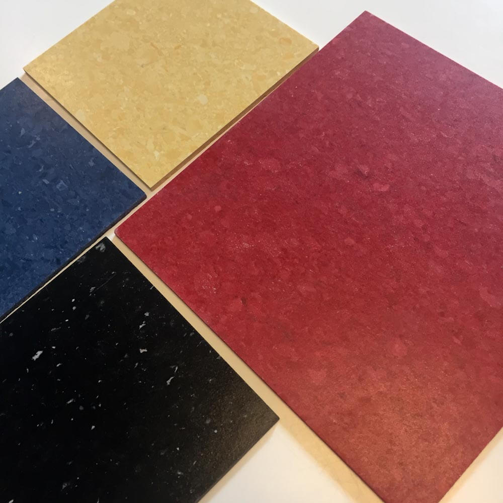 Mannington Progressions Vinyl Composition Tile - the red, yellow, blue