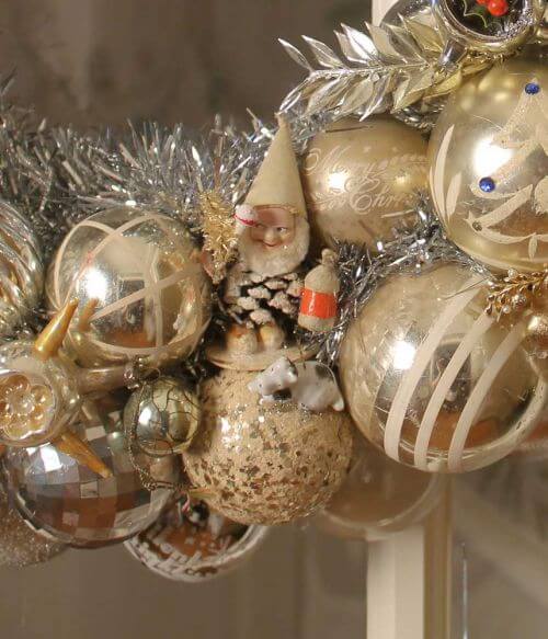 vintage-christmas-ornament-wreath-silver-gold-2