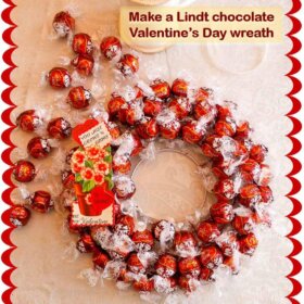 lindt chocolate wreath