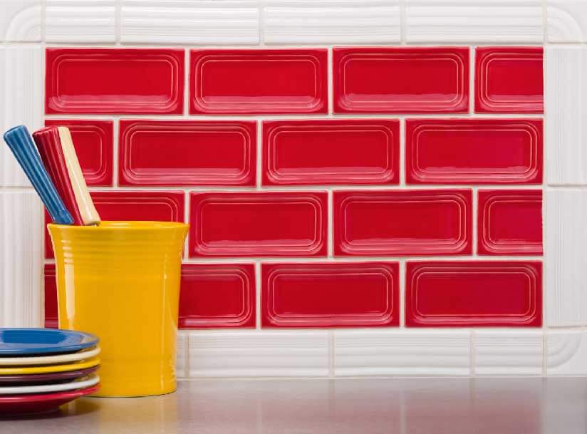 fiestaware wall tile