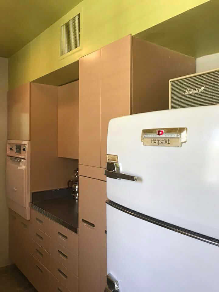 beige steel kitchen cabinets