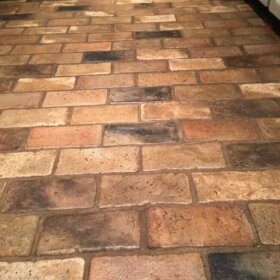 brick tile floor