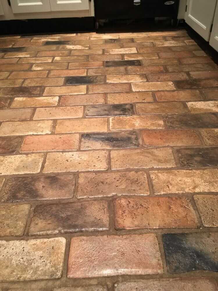 brick tile floor