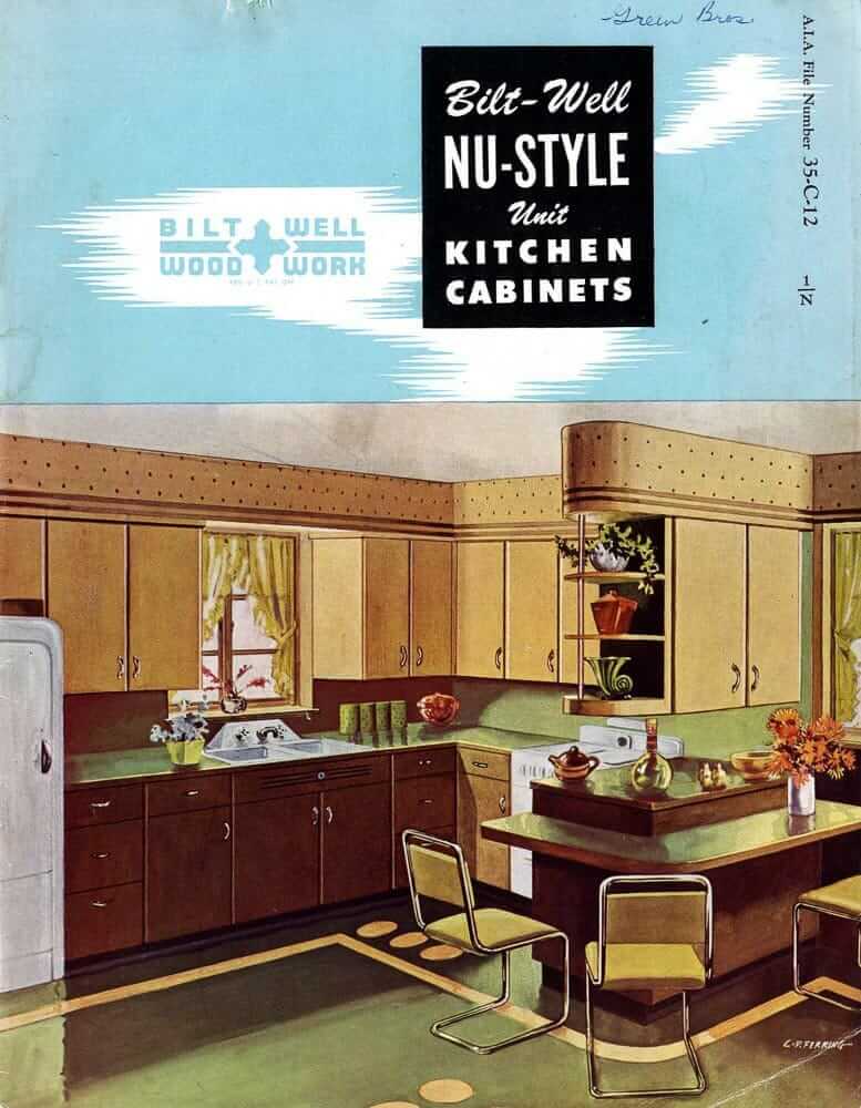 Classic Midcentury Wood Kitchen Cabinets From 1948 20 Pages Of Nu