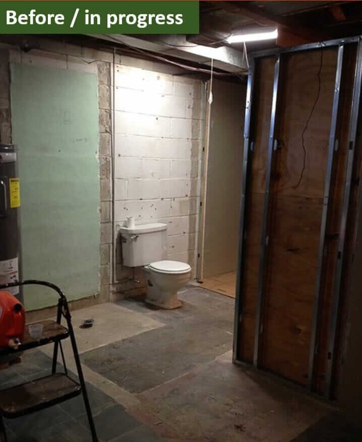 Her Basement Bunker Transformation, Basement Bathroom Remodel