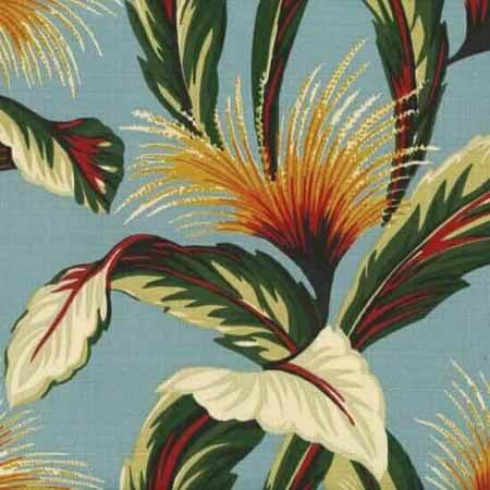 Tropical Cotton Barkcloth Fabric CAFE' CURTAINS ~Hibiscus Garden~ PAIR