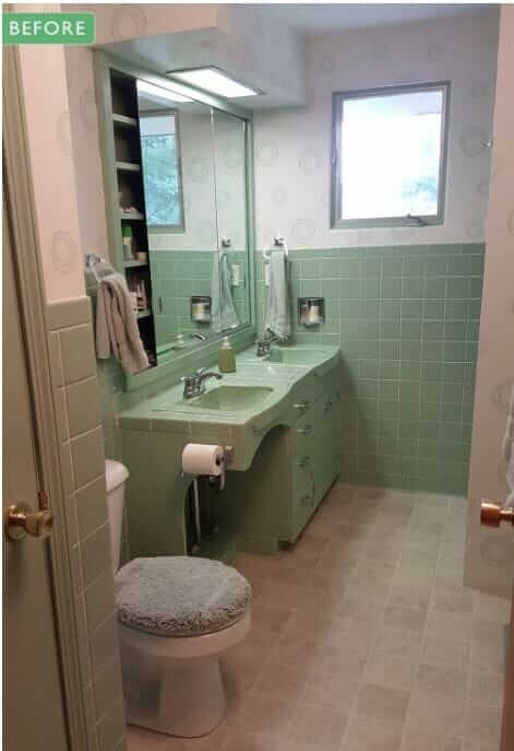 mid century bathroom remodel