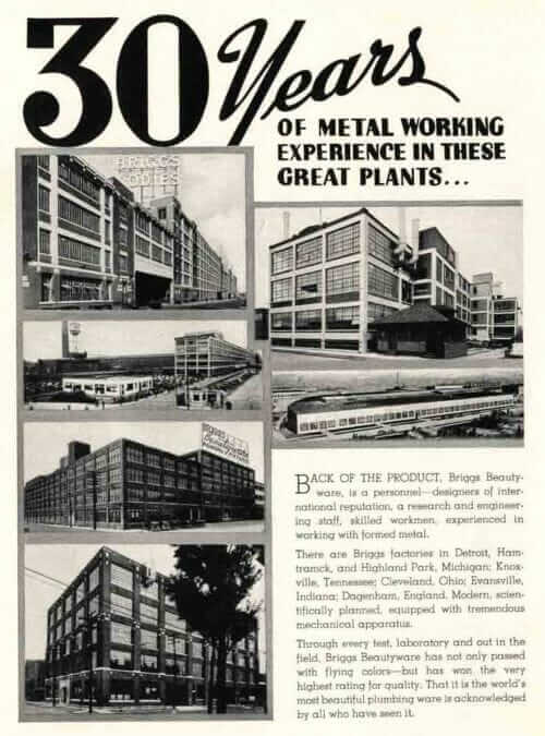 Briggs Manufacturing Company Detroit