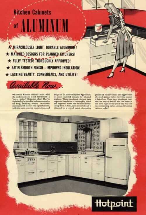 hotpoint aluminum kitchen cabinets