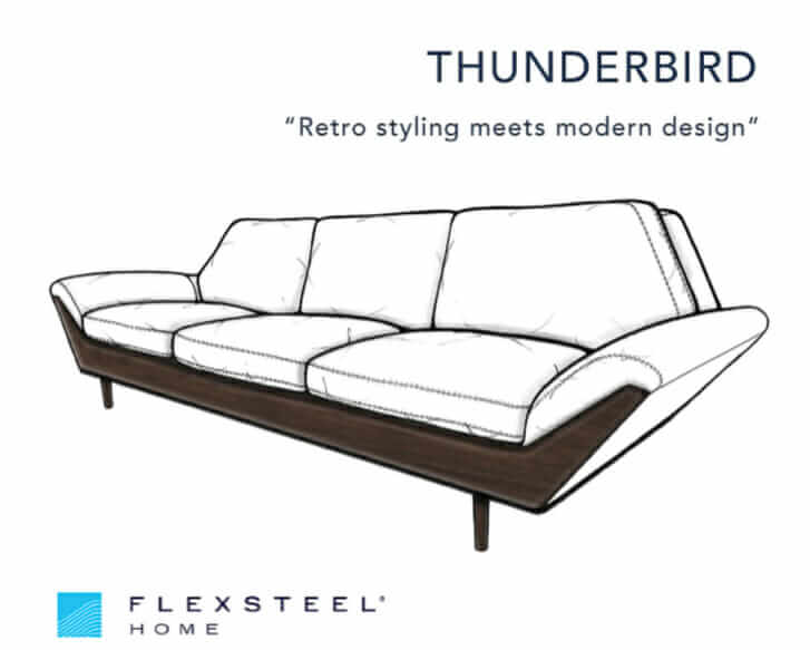 flexsteel thunderbird sofa reintroduced