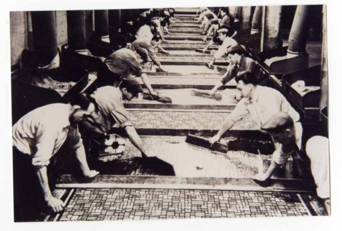 Armstrong flooring making linoleum