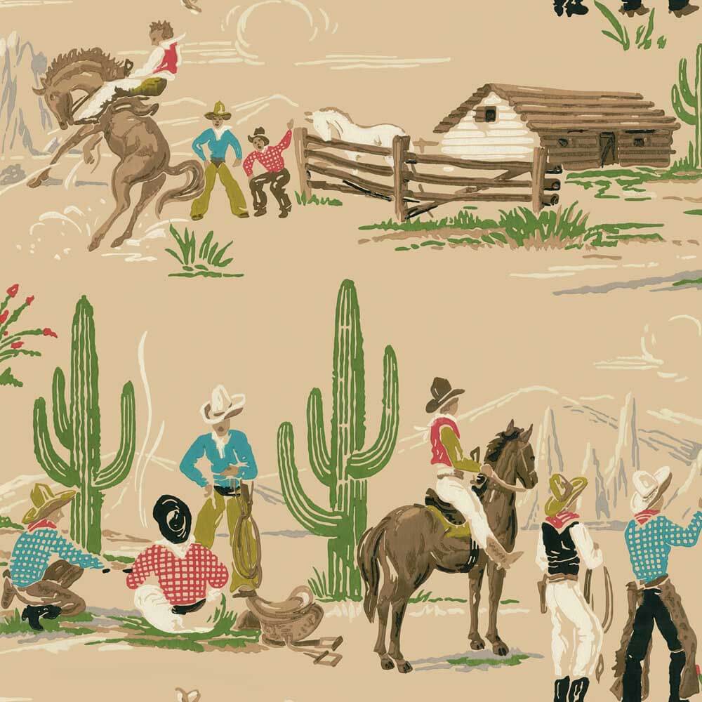vintage cowboy wallpaper