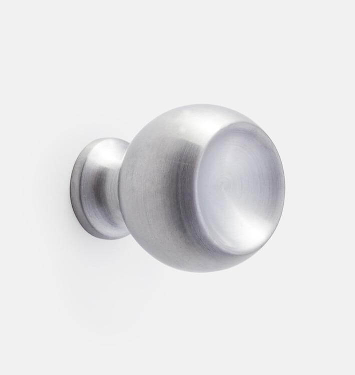 SATURN CABINET KNOB in brushed chrome