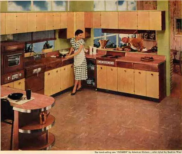 1956 American kitchen metal kitchen
