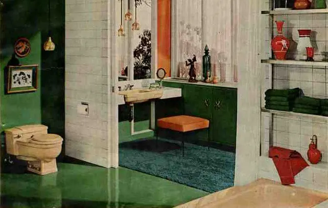 50s bathroom, 1956 Universal-Rundle