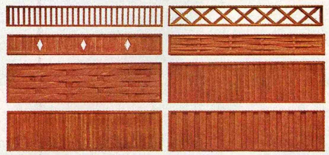 mid century fencing panels
